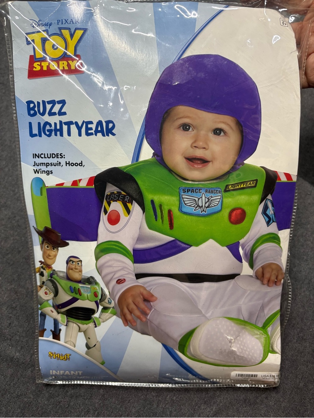 🆕 Spirit Disney Toy Story Buzz Lightyear Infant Costume Size 12-18M